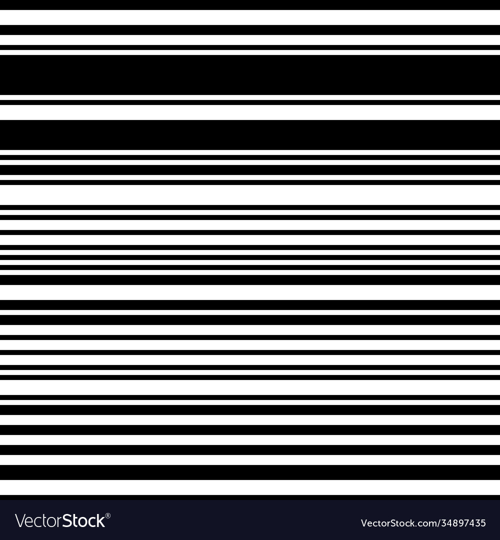 Black and White Horizontal Line Pattern