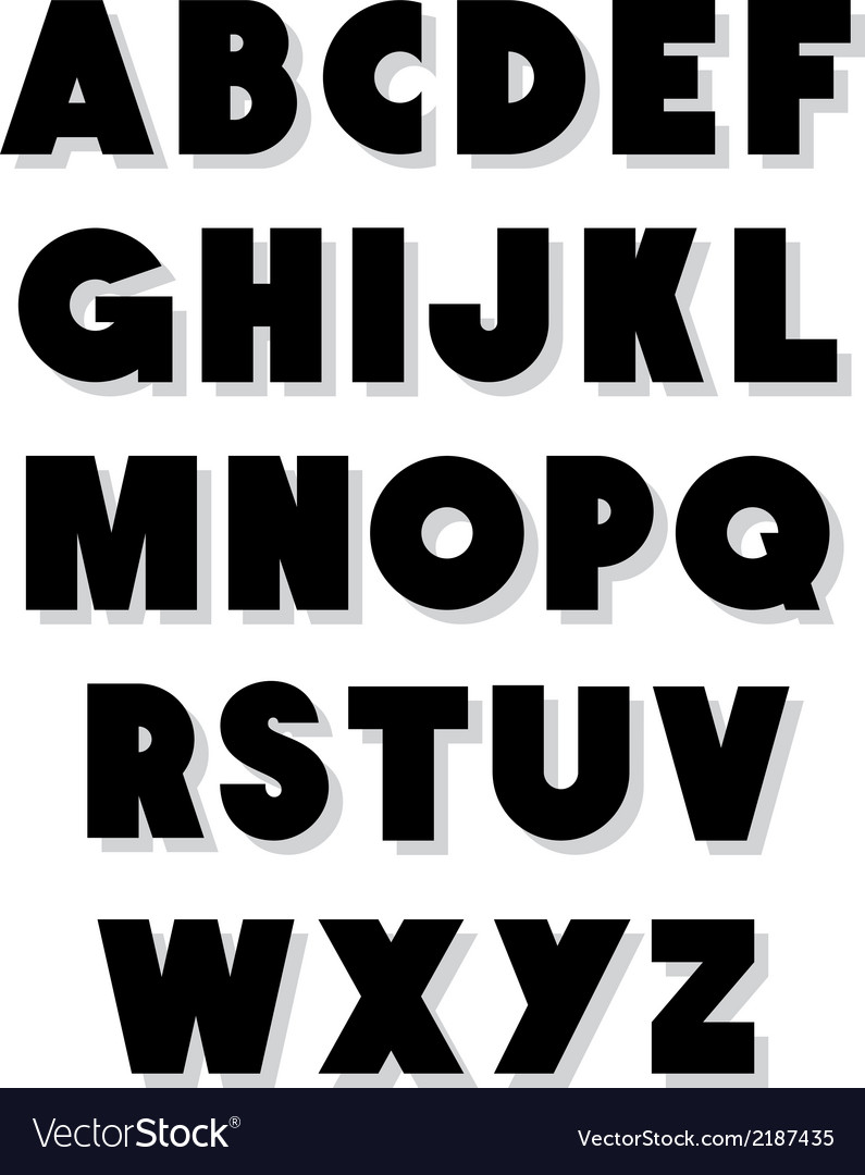 Printable Bold Letters 7570