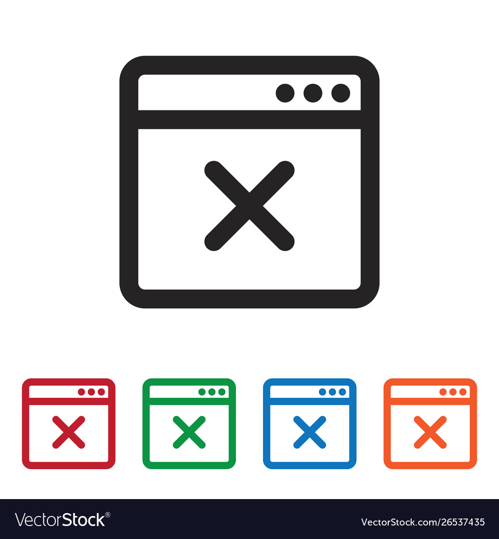Browser icon vector image Browser icon