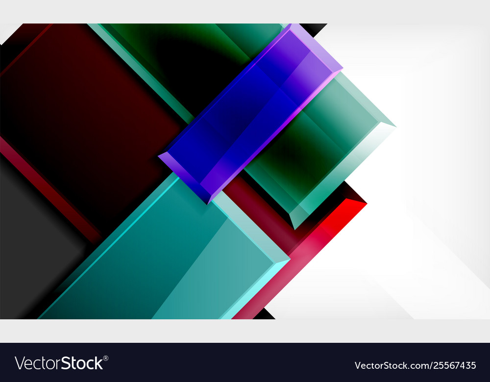 Colorful square and rectangle blocks background vector image Colorful square and rectangle blocks background