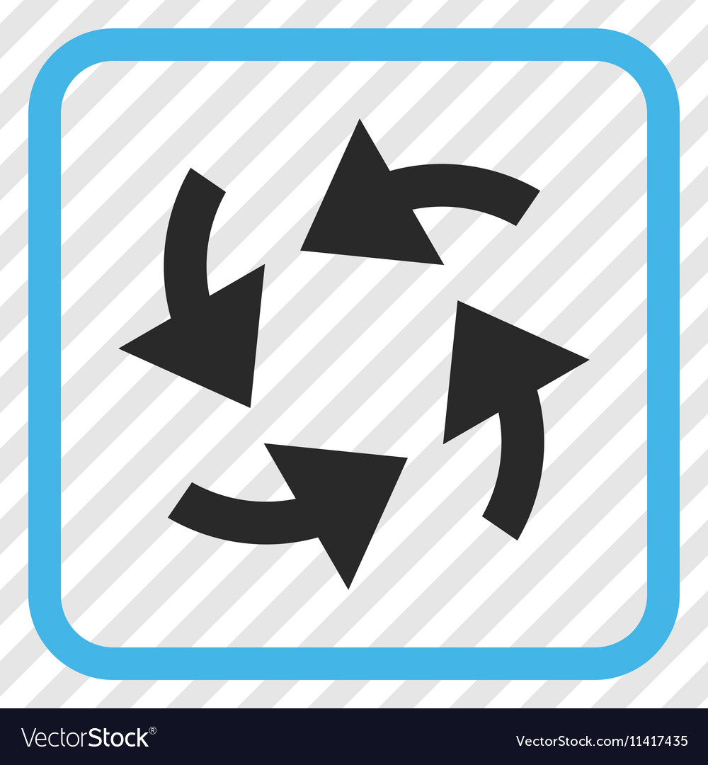 Cyclone arrows icon in a frame