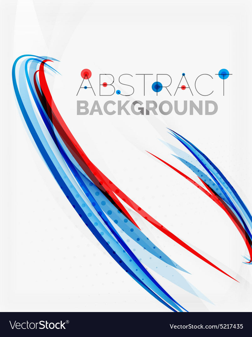 Dynamic Blue and Red Wave Abstract Background