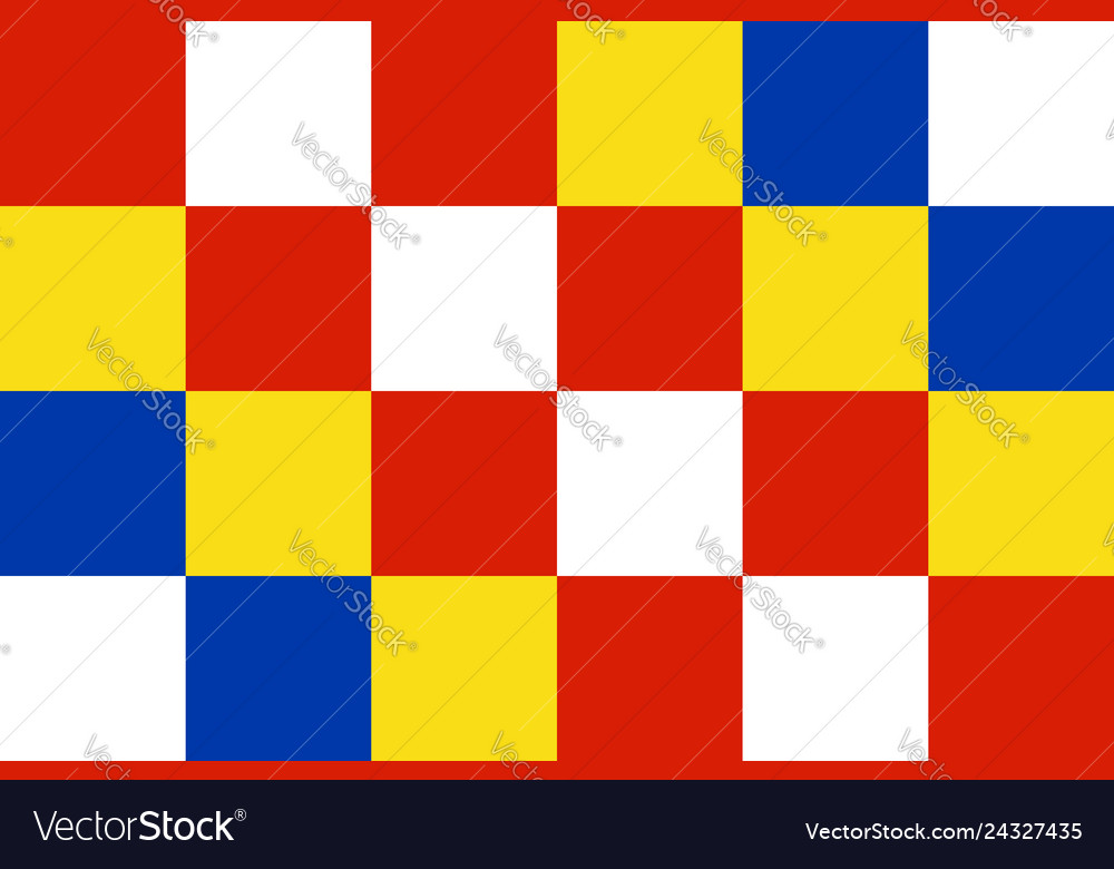 Flag of antwerp in flemish region belgium Vector Image