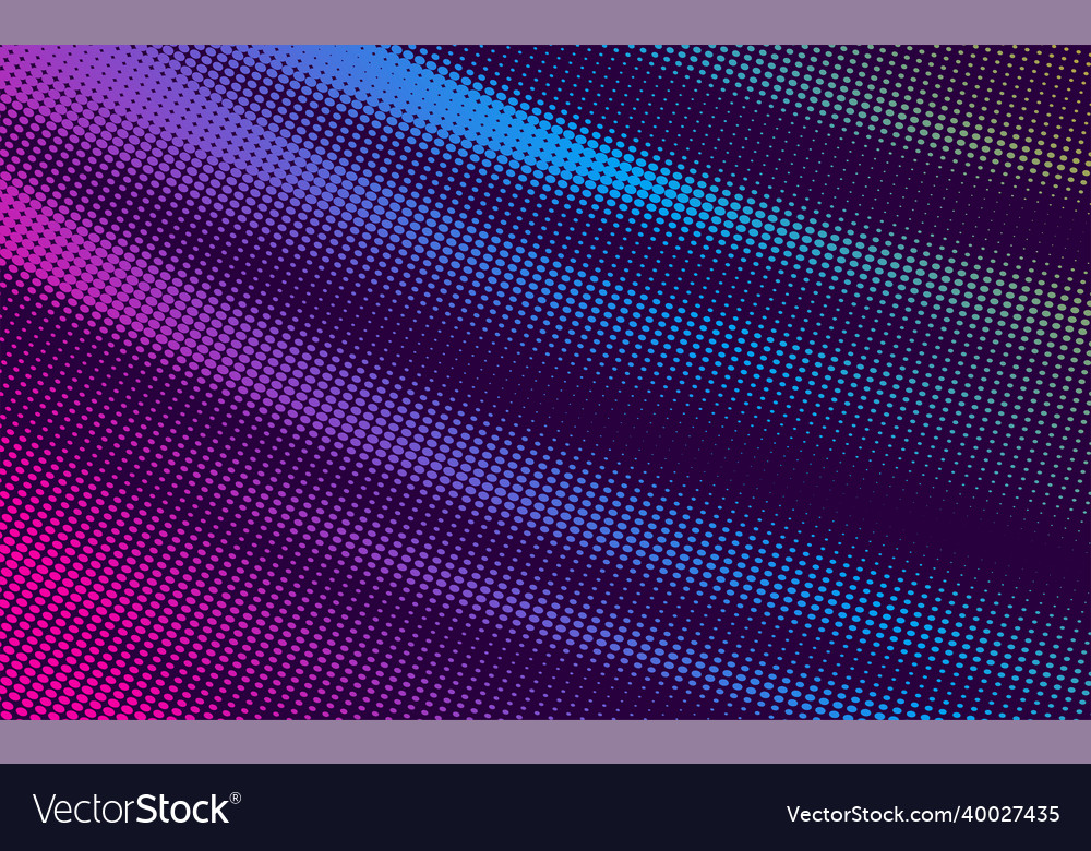 Glowing halftone neon background Royalty Free Vector Image