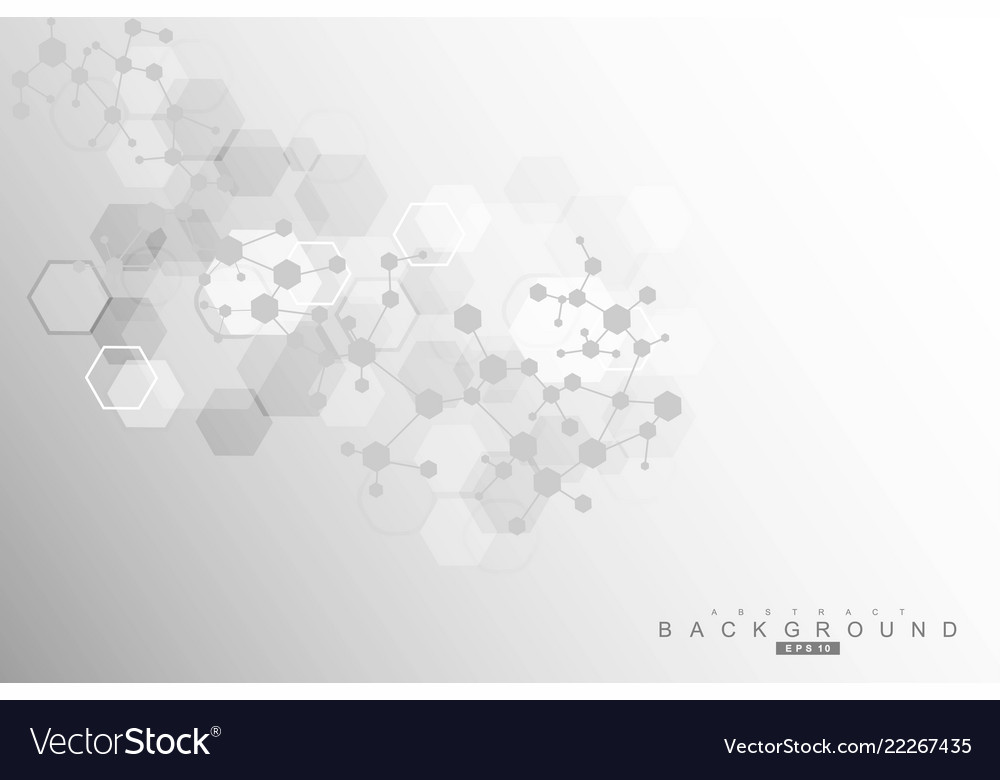 Hexagonal abstract background big data