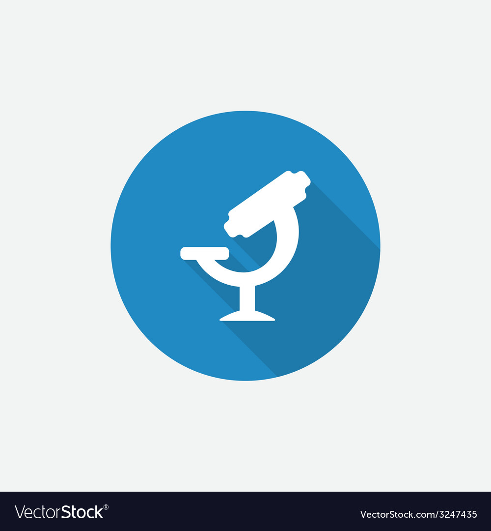 Mikroskop Icon mit Schatten