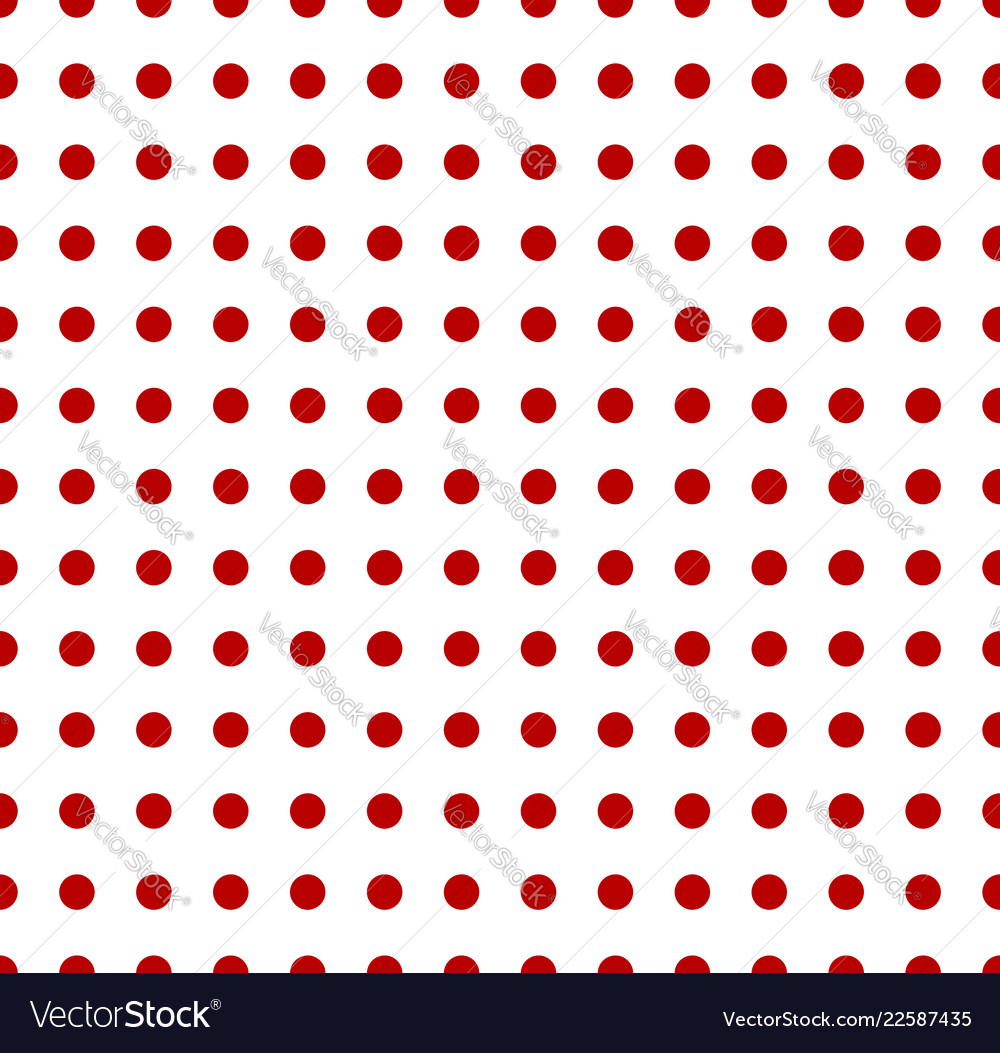 Polka dots pattern seamlessly repeatable dotted Vector Image