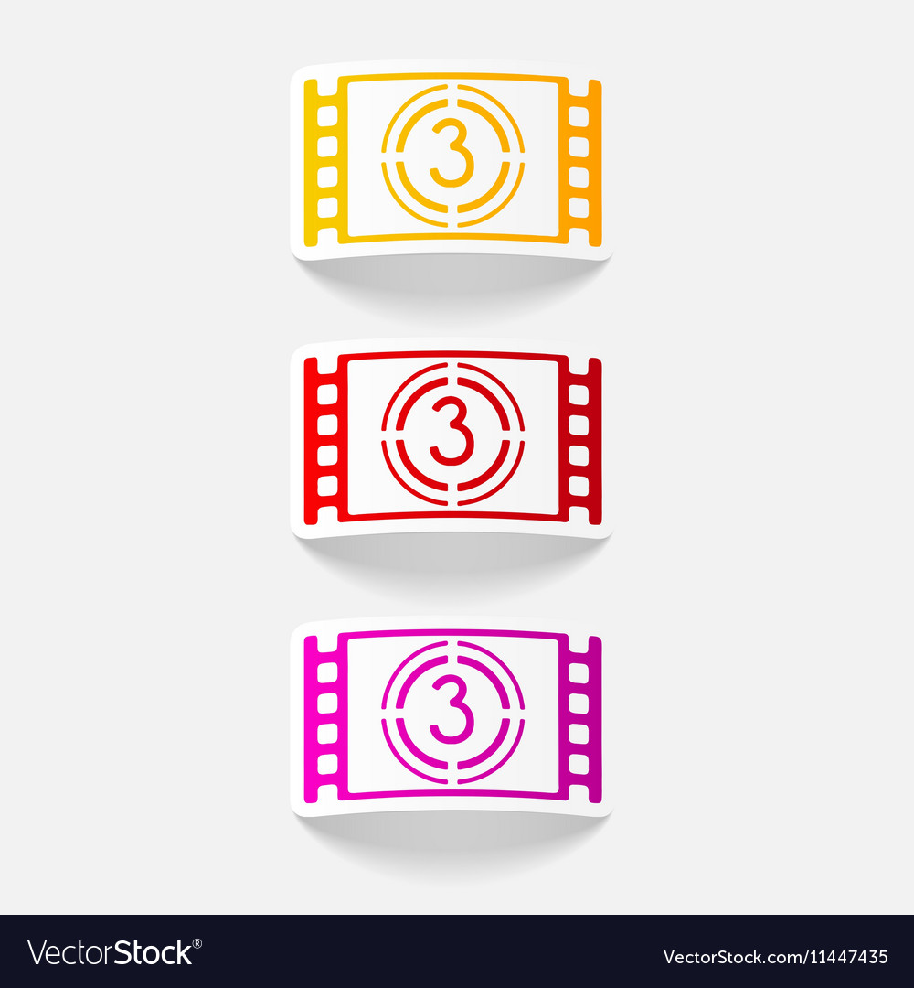 Realistic design element countdown