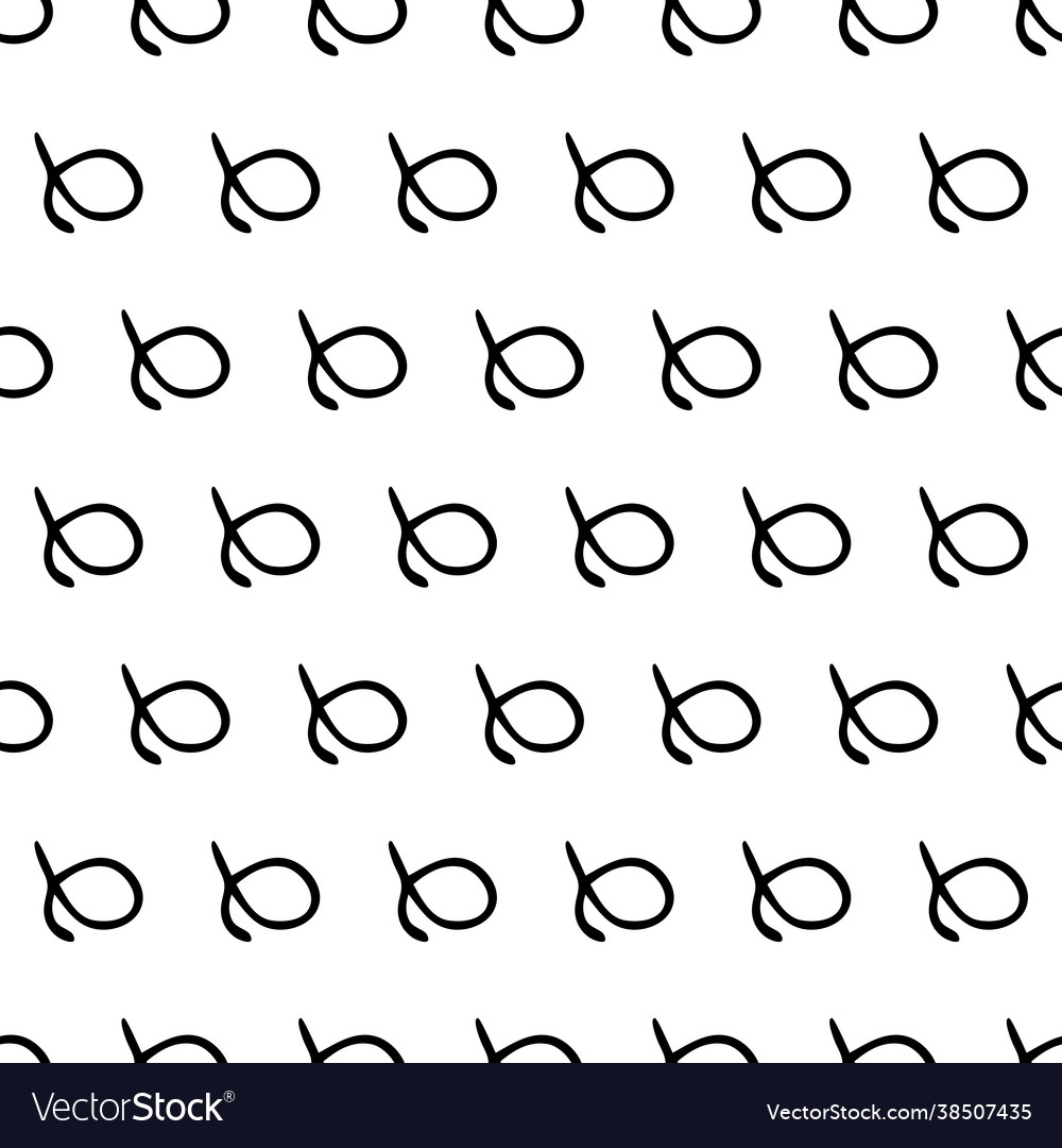 Seamless pattern with sketch round squiggle