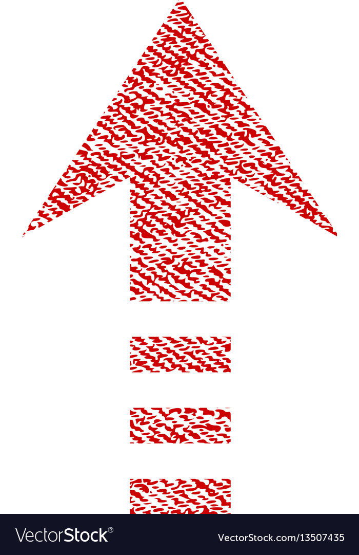 Send up fabric textured icon vector image Send up fabric textured icon