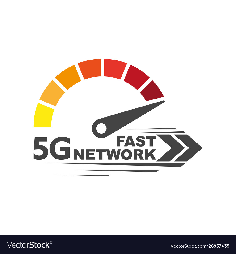 Speed Internet 5g Abstract Symbol 5g Royalty Free Vector
