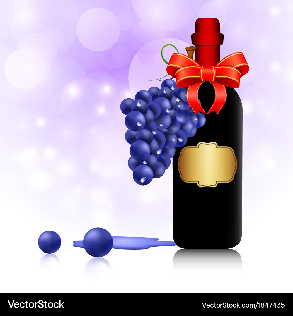 Wine bottle Royalty Free Vector Image - VectorStock