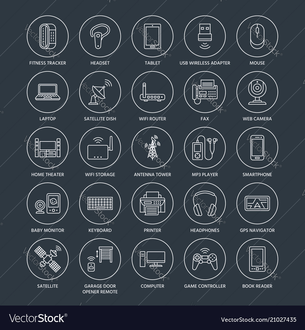 Wireless Devices & Tech Icons