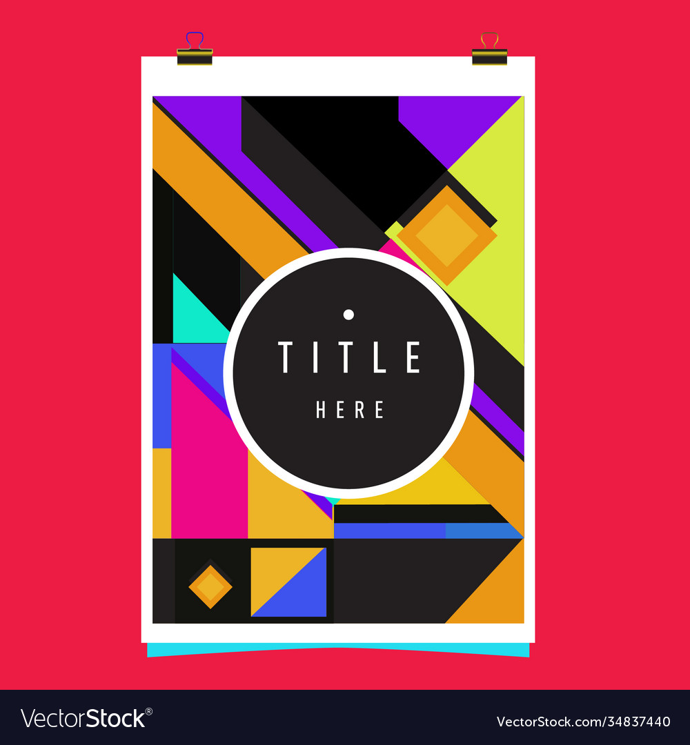 Abstract colorful geometric pattern background vector image Abstract colorful geometric pattern background
