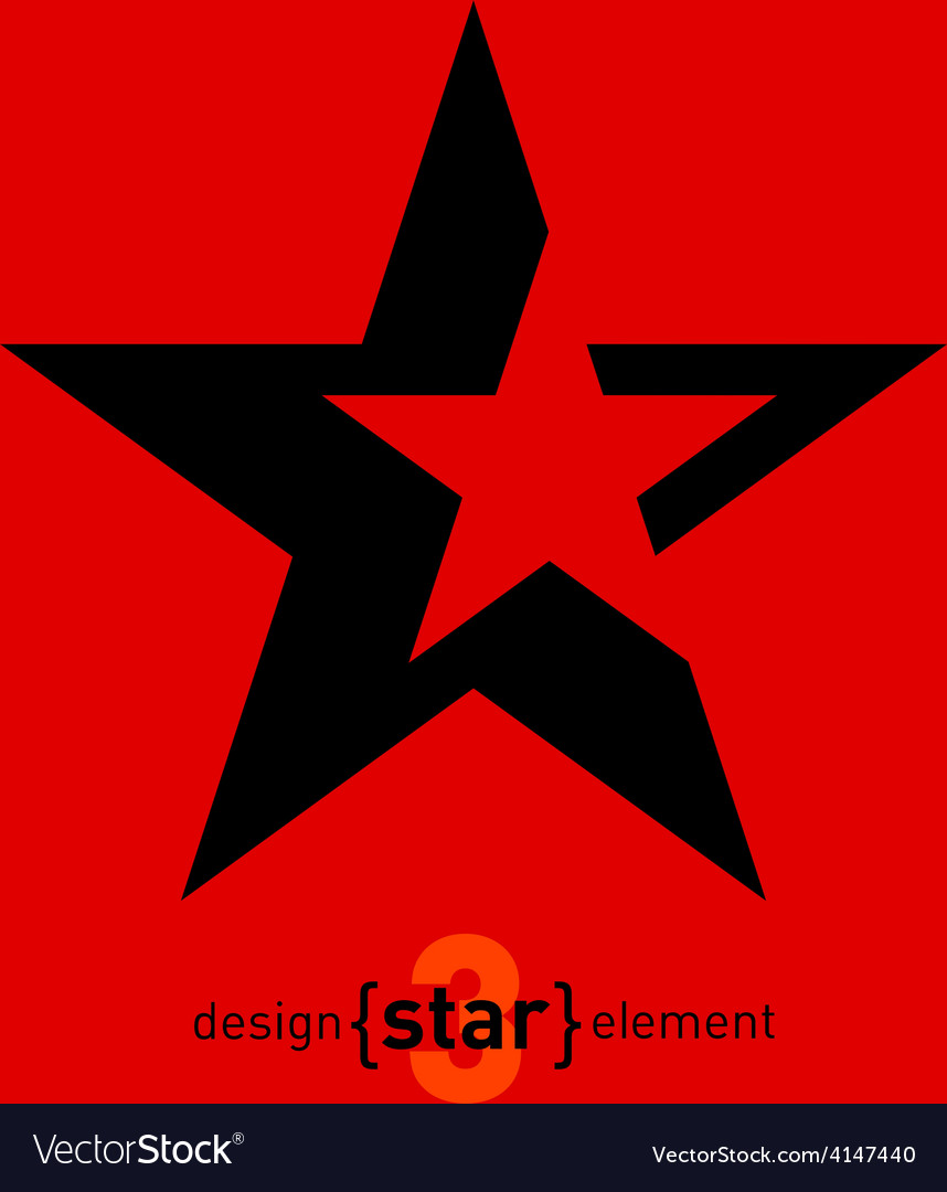 Abstract design element star
