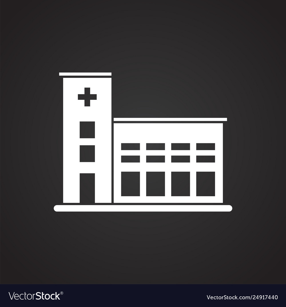 Building icon on background for graphic and web Vector Image Building icon on background for graphic and web