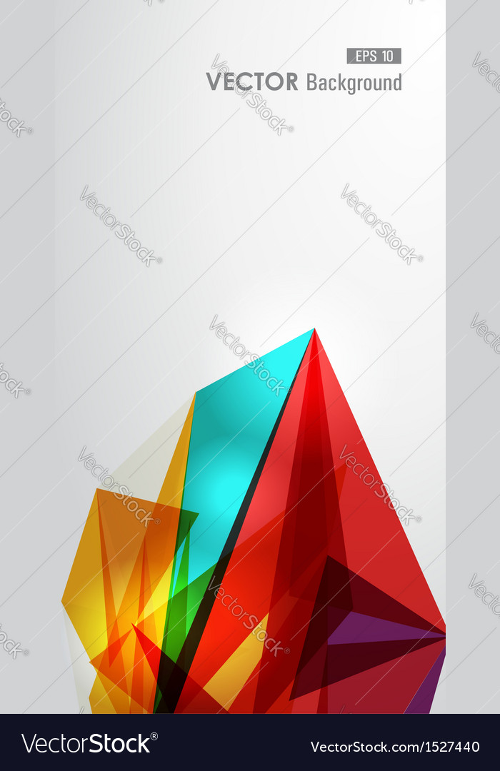 Colorful geometric transparency Royalty Free Vector Image