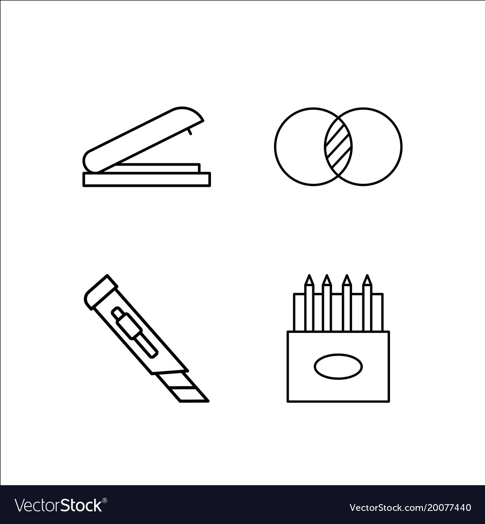 Design und Studio einfache lineare Icon-Setsimple