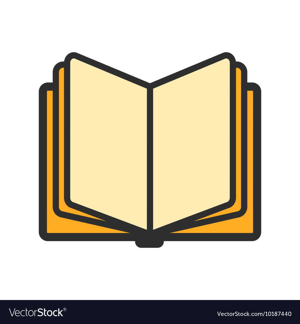 Education open book  icon  Royalty Free Vector  Image