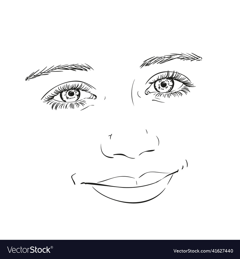 Face Royalty Free Vector Image - VectorStock
