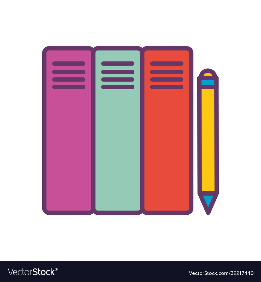 Files and pencil line fill style icon