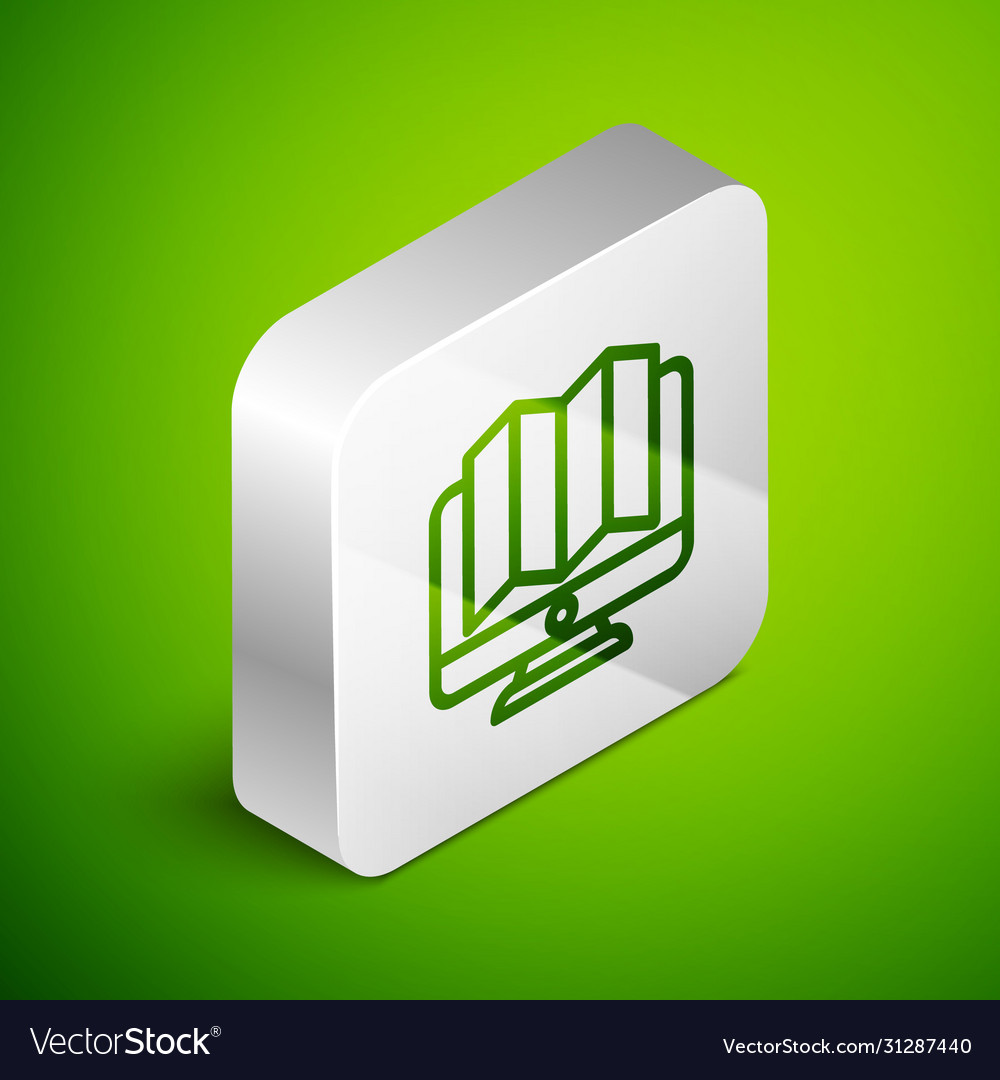 Isometric line location forest on a map vector image Isometric line location forest on a map