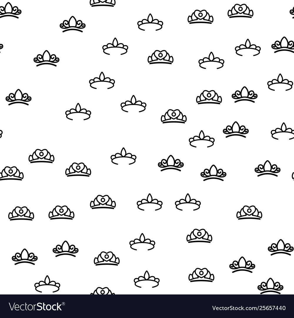 Jewelry aristocracy crowns seamless pattern