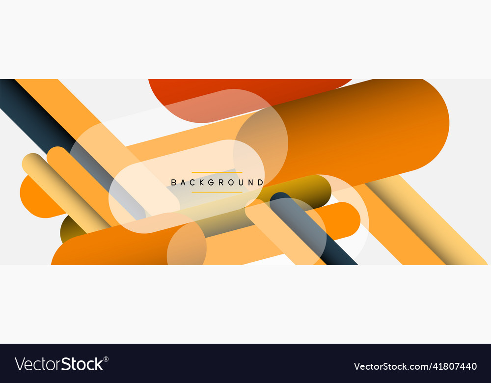 Overlapping round shapes and lines background