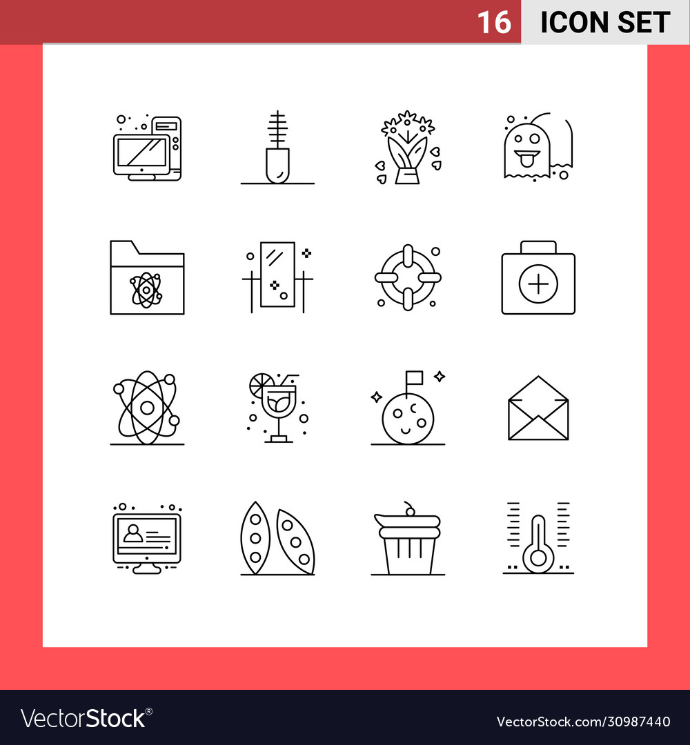 Set 16 commercial outlines pack for science