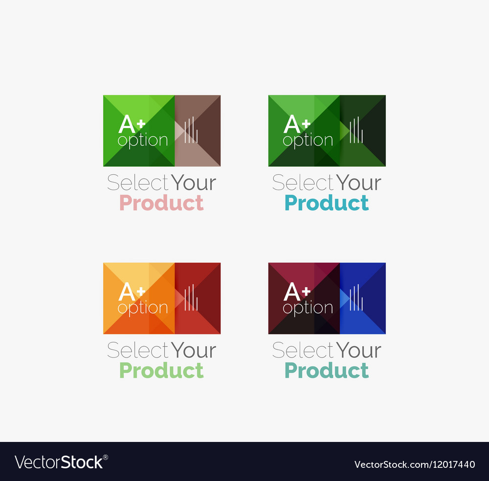 Set of square abstract background templates