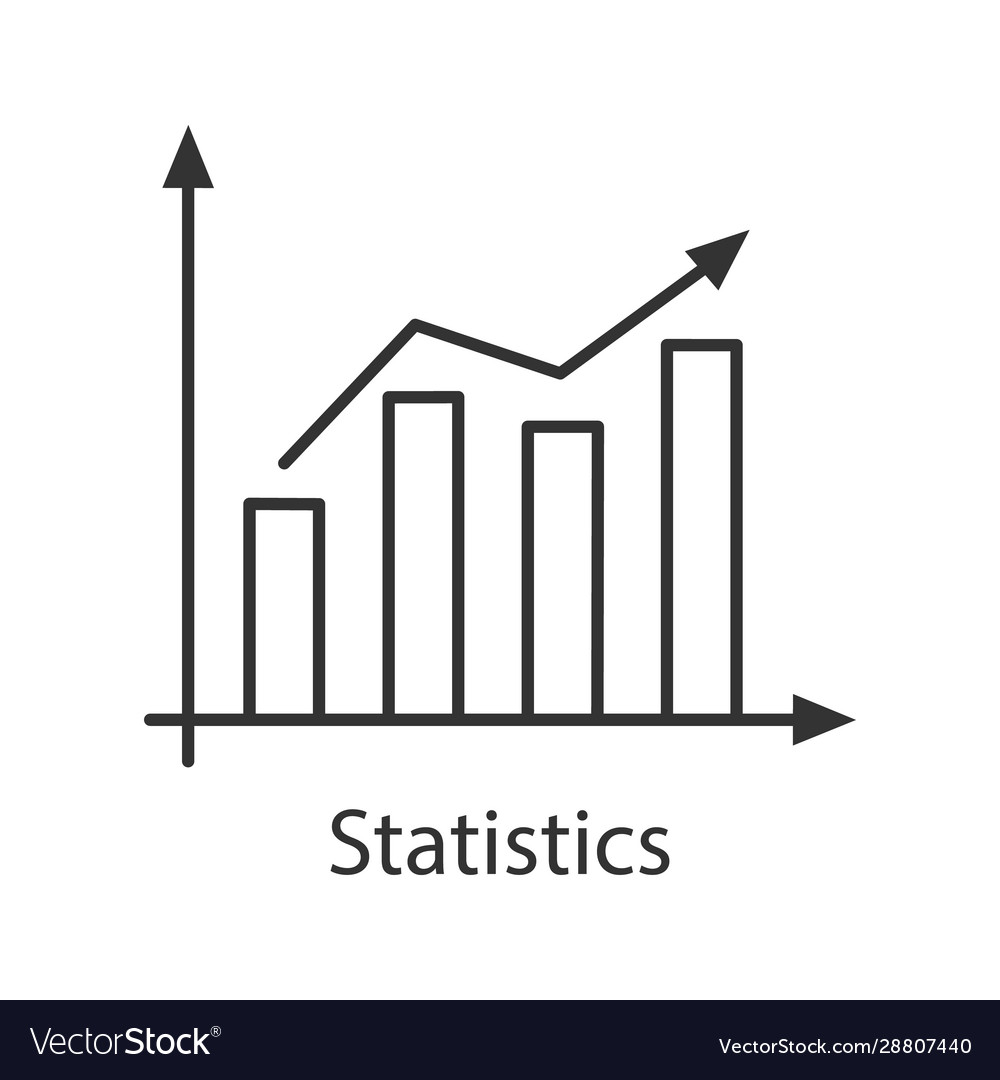 Statistics linear icon