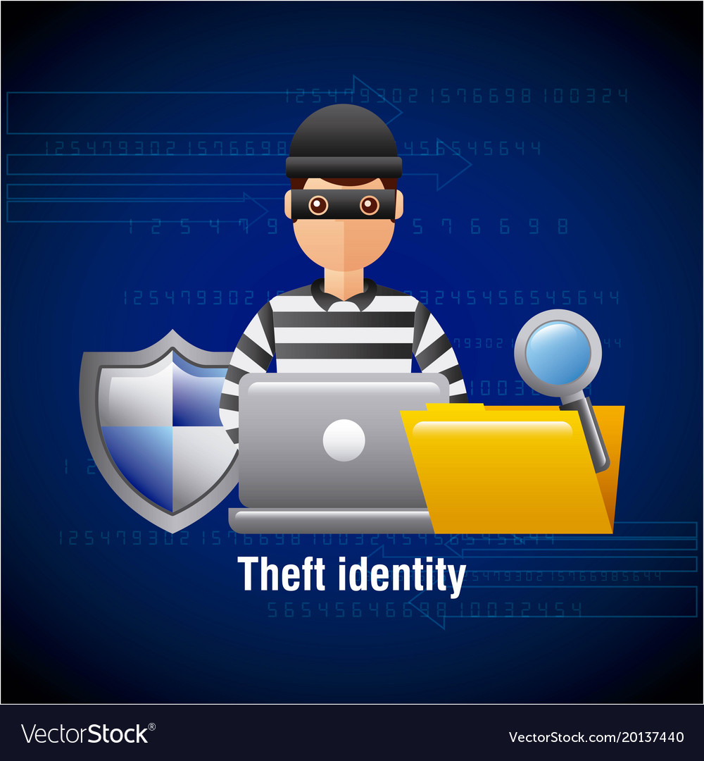 Theft identity hacker laptop folder search