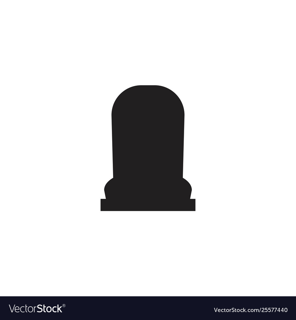 Tombstone icon isolated on white background Vector Image