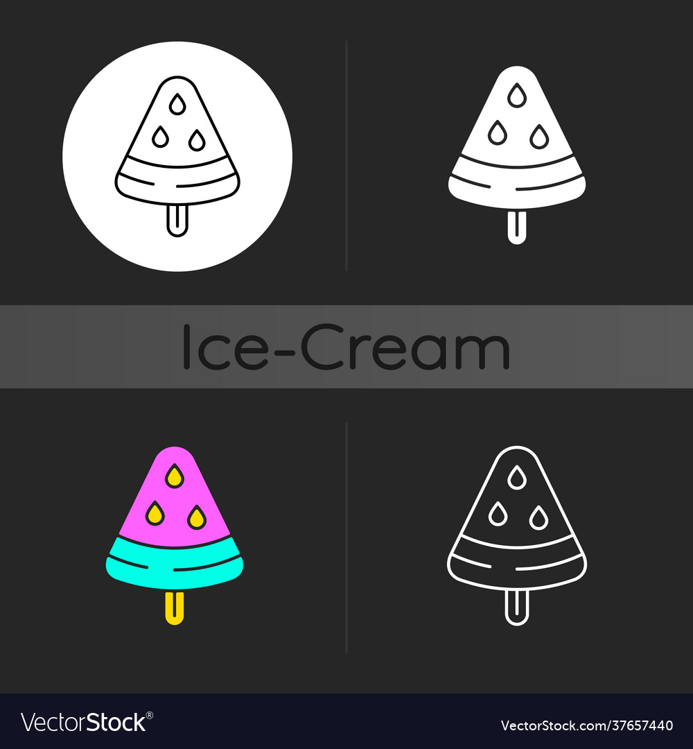 Vegan frozen treat dark theme icon