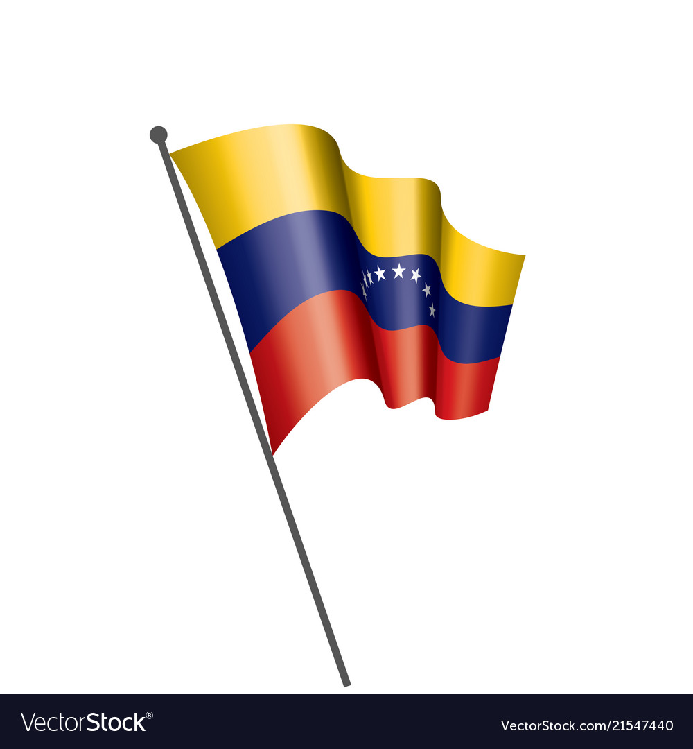 Venezuela flag on a white