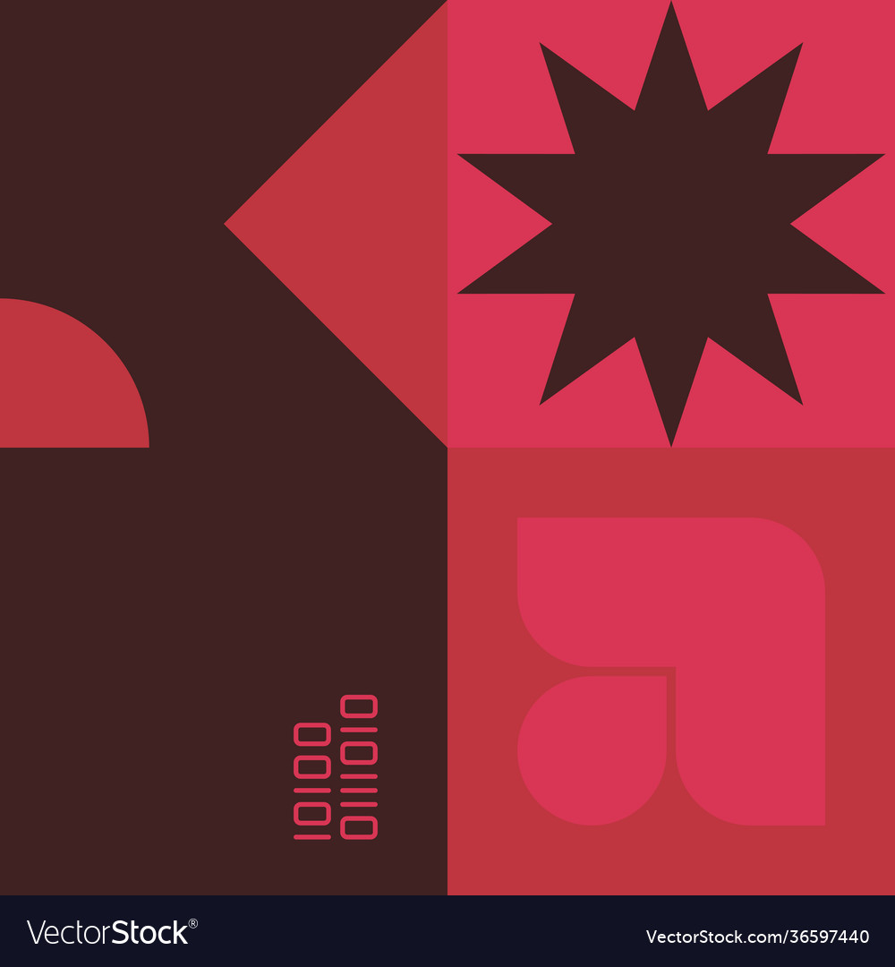 Warm colored circular pattern design