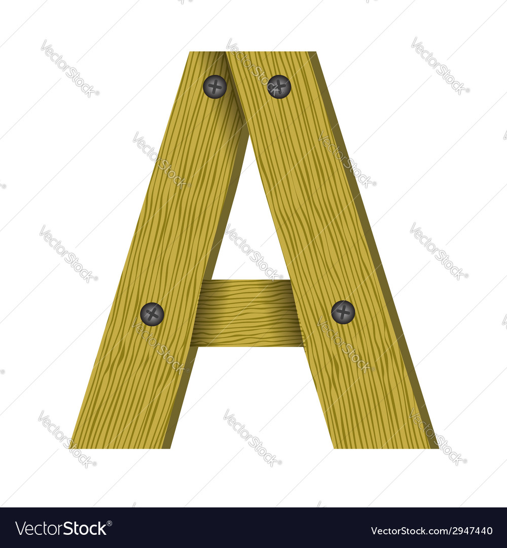 Wood letter