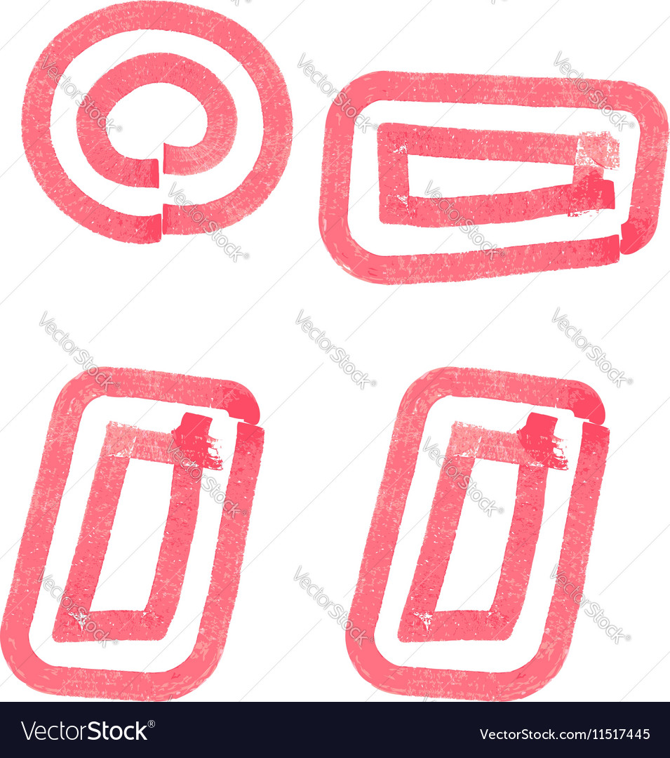 Abstract symbol made with red marker