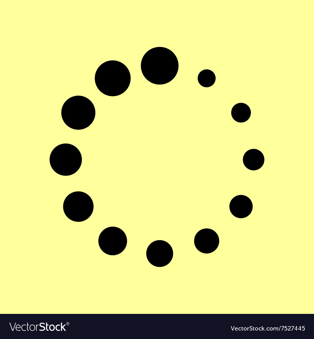 Circular loading sign