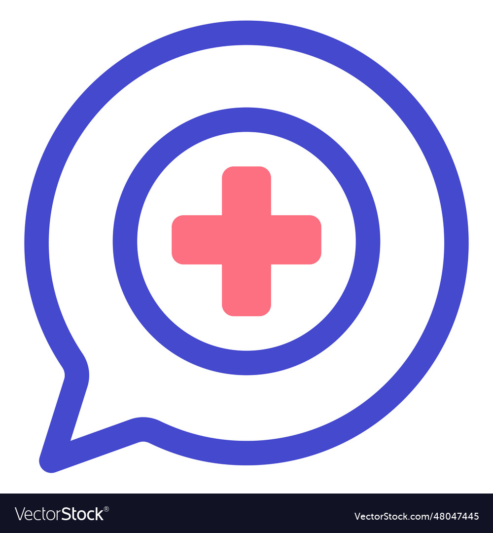 Conversation emergency stroke icon