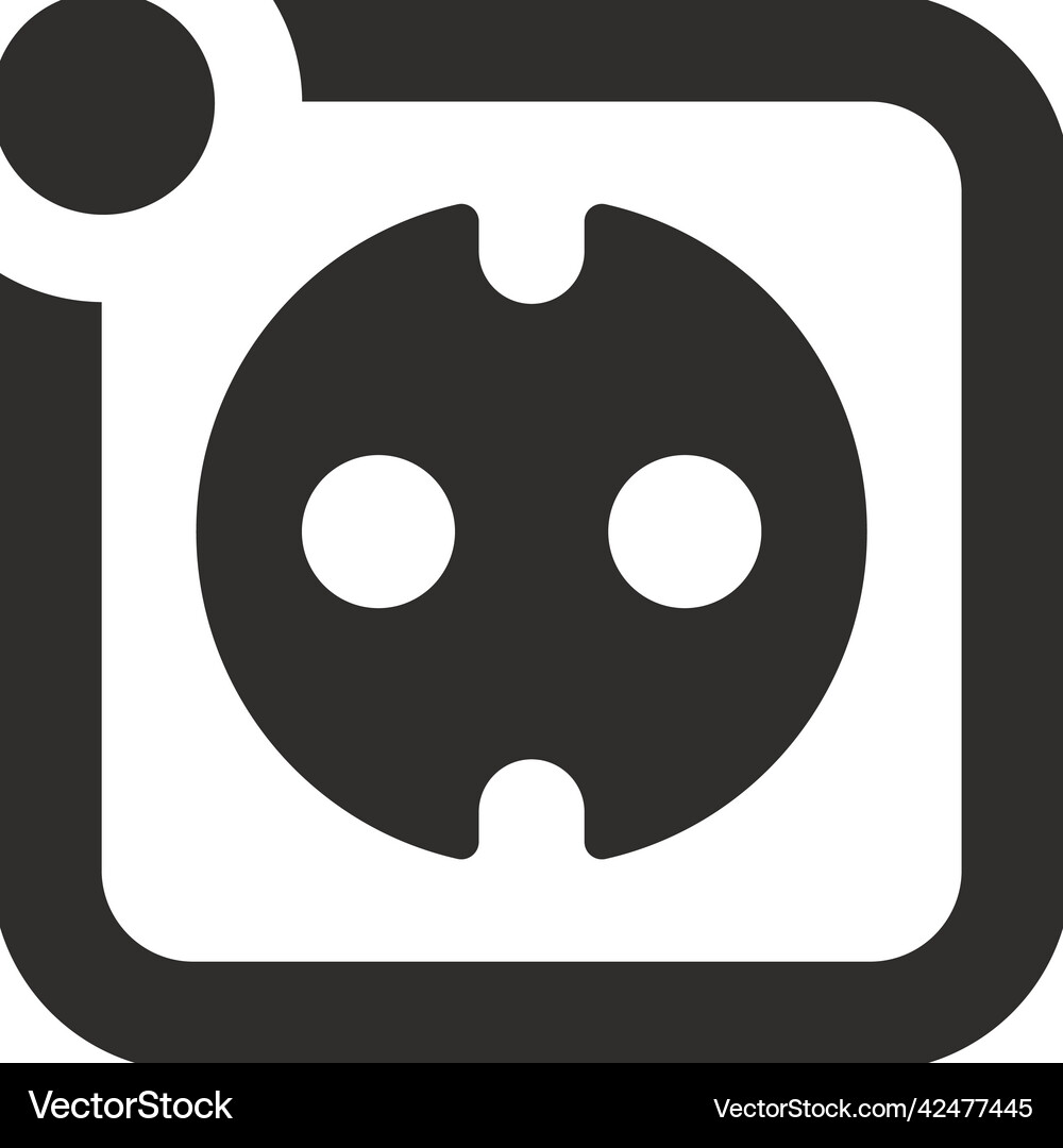 Energy socket icon Royalty Free Vector Image - VectorStock