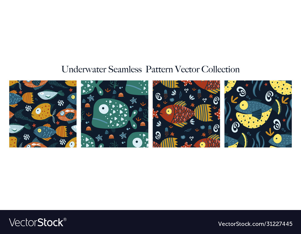 Fish seamless pattern