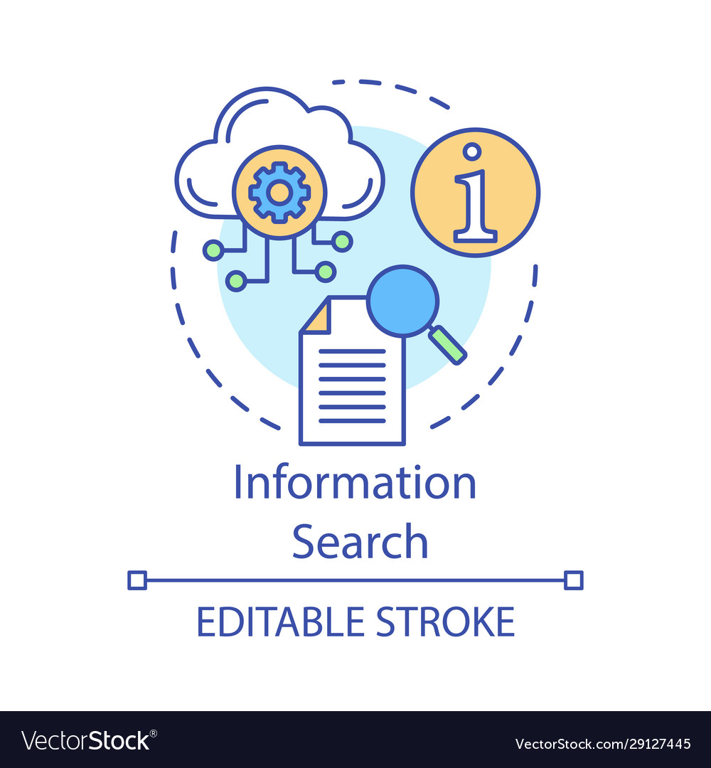 Information Search Concept Icon