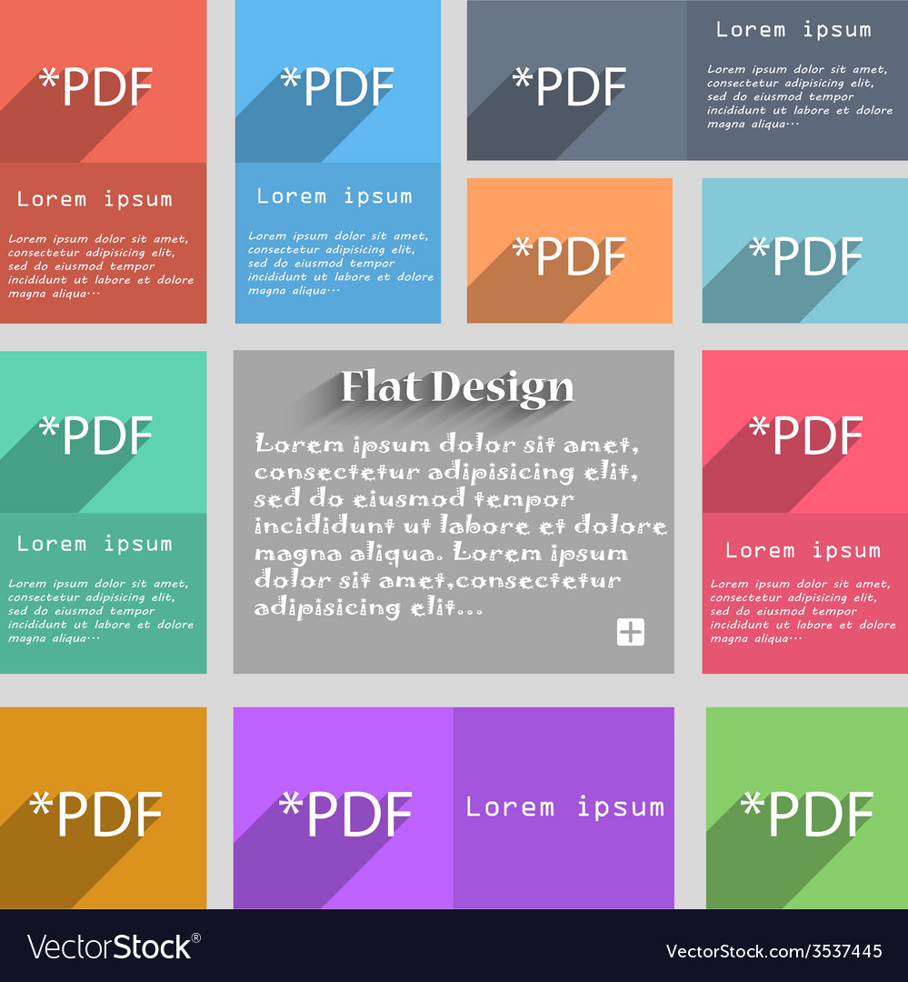 Pdf file document icon download button