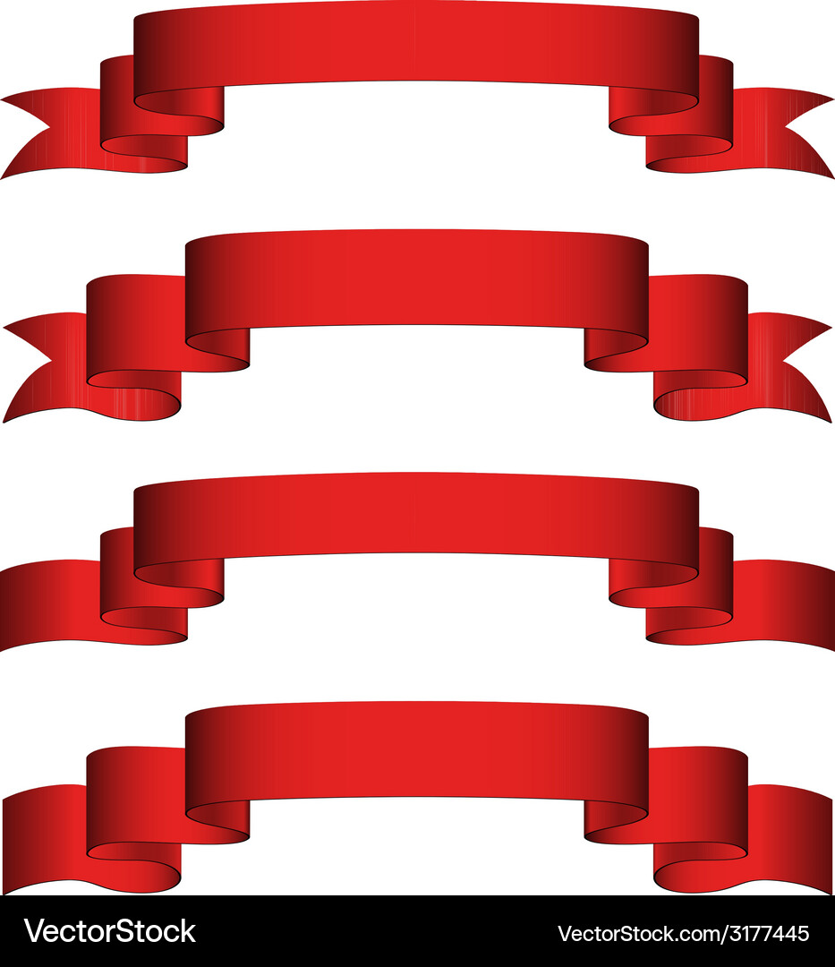 Ribbons Royalty Free Vector Image - VectorStock