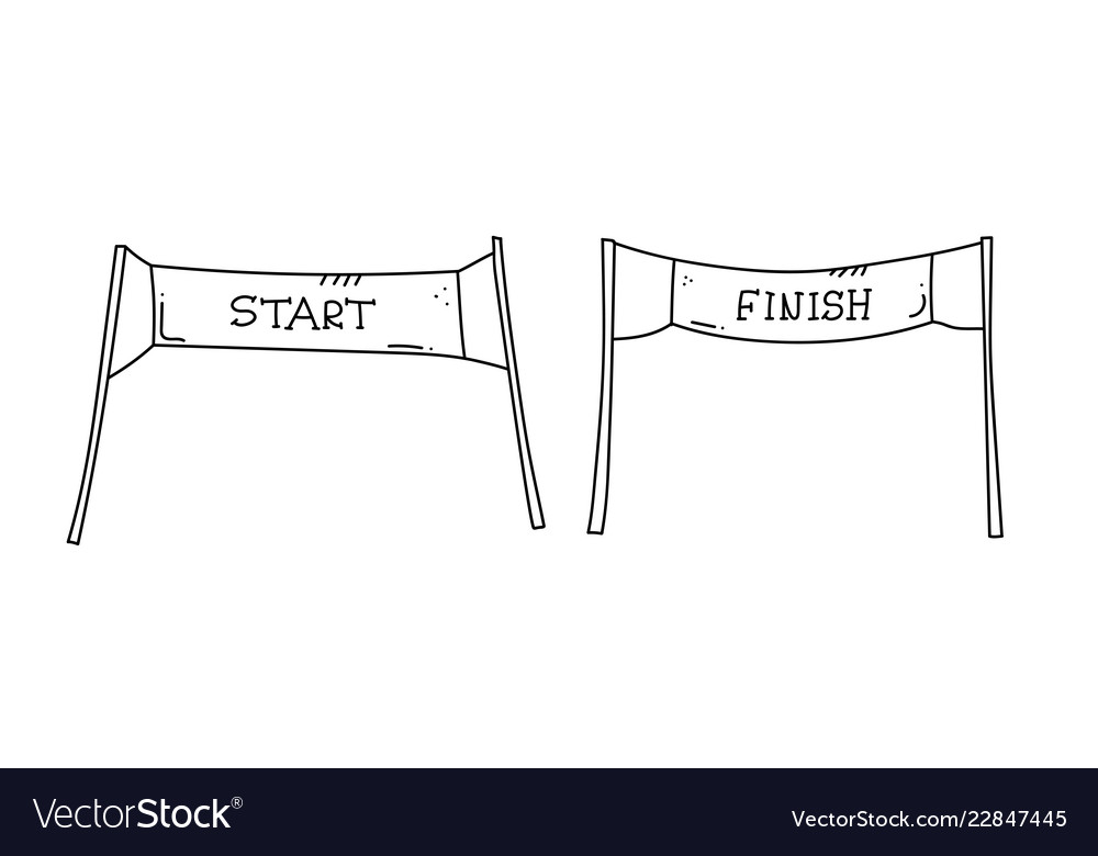 Start and finish banner