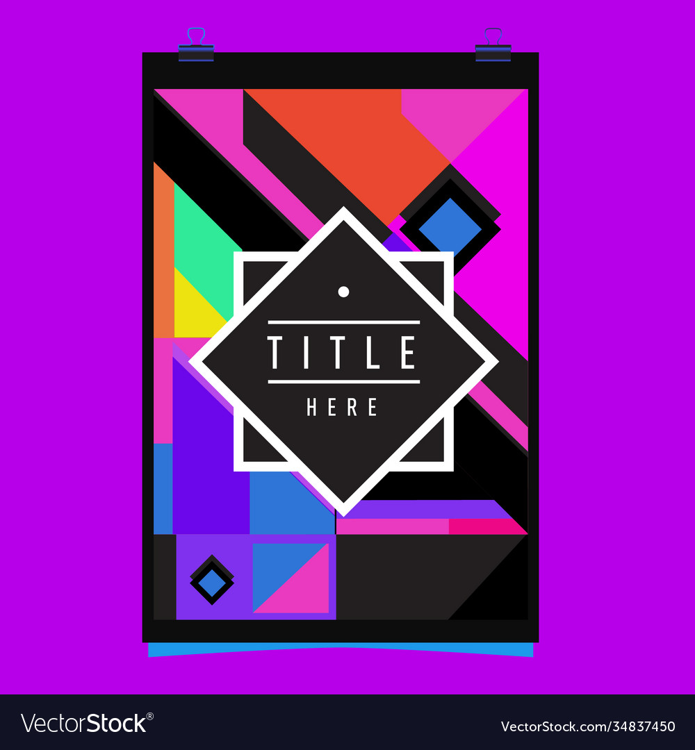 Abstract colorful geometric pattern background