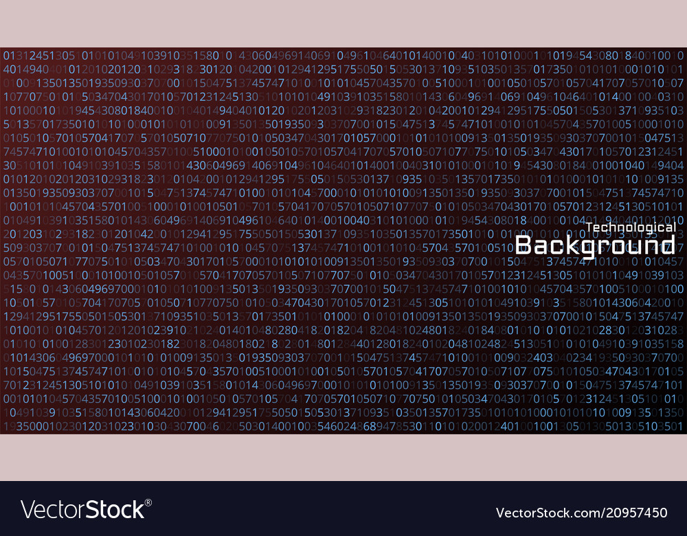 Abstract technology background binary computer vector image Abstract technology background binary computer