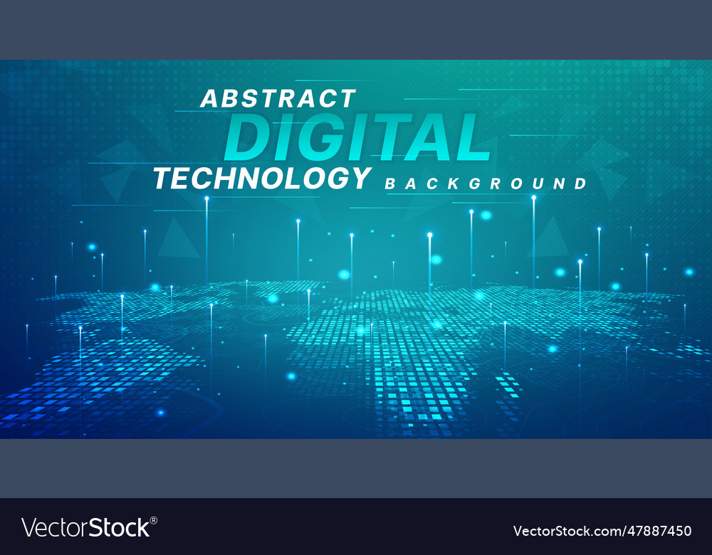 Digitale Technologie Geschwindigkeit verbinden blau grün-tech vector image Digitale Technologie Geschwindigkeit verbinden blau grün-tech