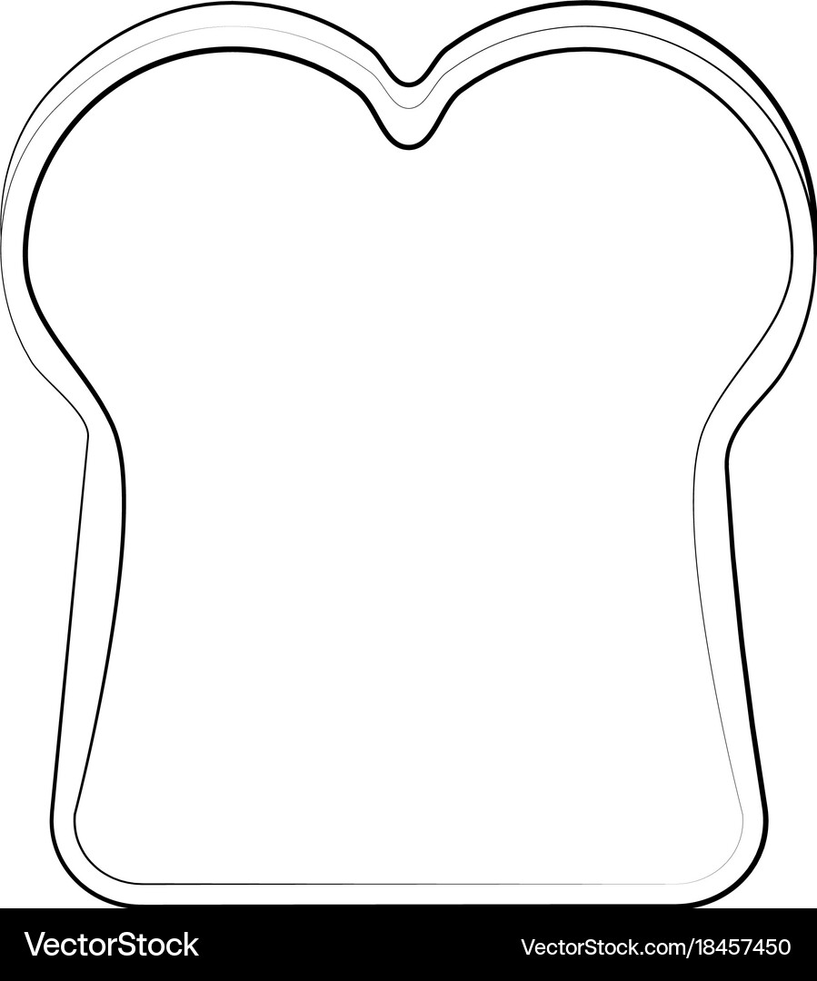 Fresh bread sliced Royalty Free Vector Image - VectorStock